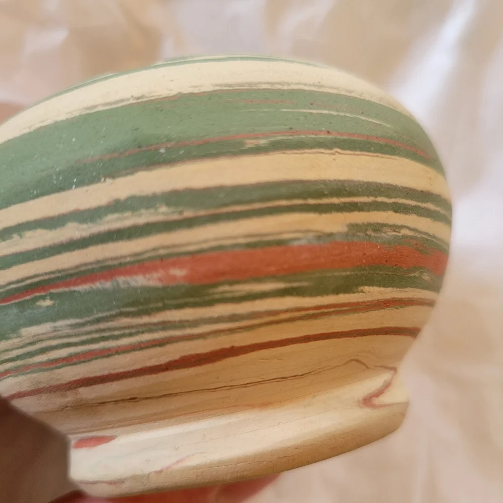 Silver Springs Pottery Vase Vintage ~ Swirled Design ~ Succulents ~ Propagation - Picture 4 of 16